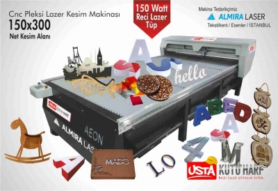 Cnc Pleksi Lazer Kesim Makinası