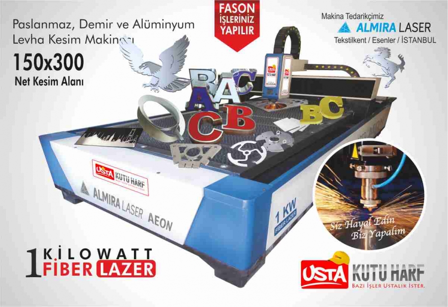 Cnc Fiber Lazer Kesim Makinası